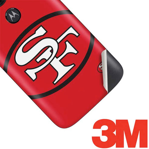 NFL San Francisco 49ers Retro Logo Moto E5 Play Skin